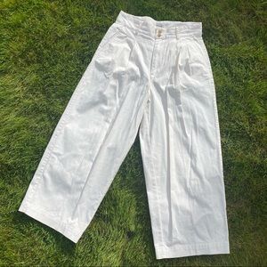 Madewell Women’s White Flare Wide Leg Pants Sz 6